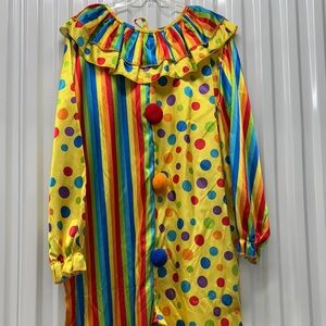 Colorful Clown Tall Adult Costume